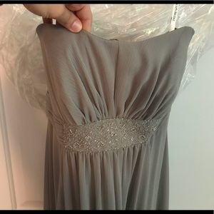 Beautiful silver/gray bridesmaid or prom dress